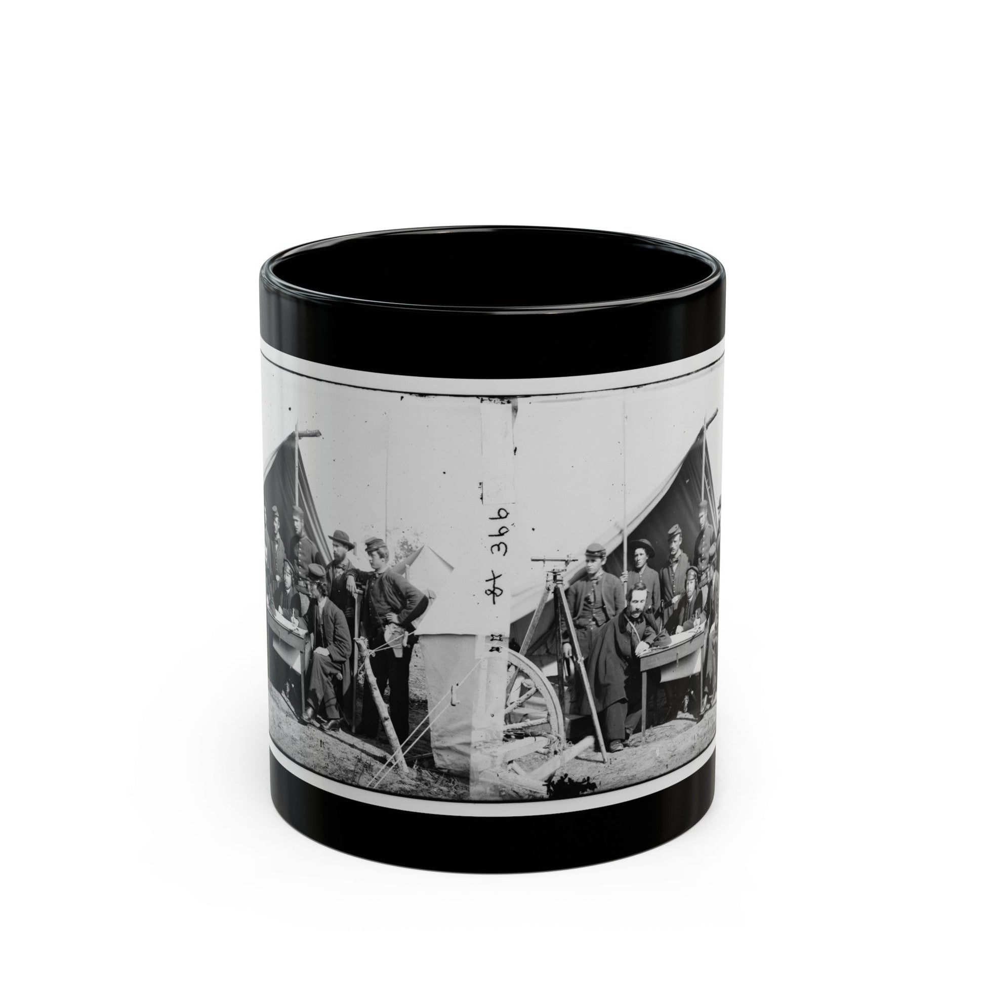 Yorktown, Va., Vicinity. Topographical Engineers, Camp Winfield Scott (U.S. Civil War) Black Coffee Mug-11oz-The Sticker Space