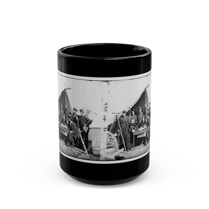 Yorktown, Va., Vicinity. Topographical Engineers, Camp Winfield Scott (U.S. Civil War) Black Coffee Mug-15oz-The Sticker Space