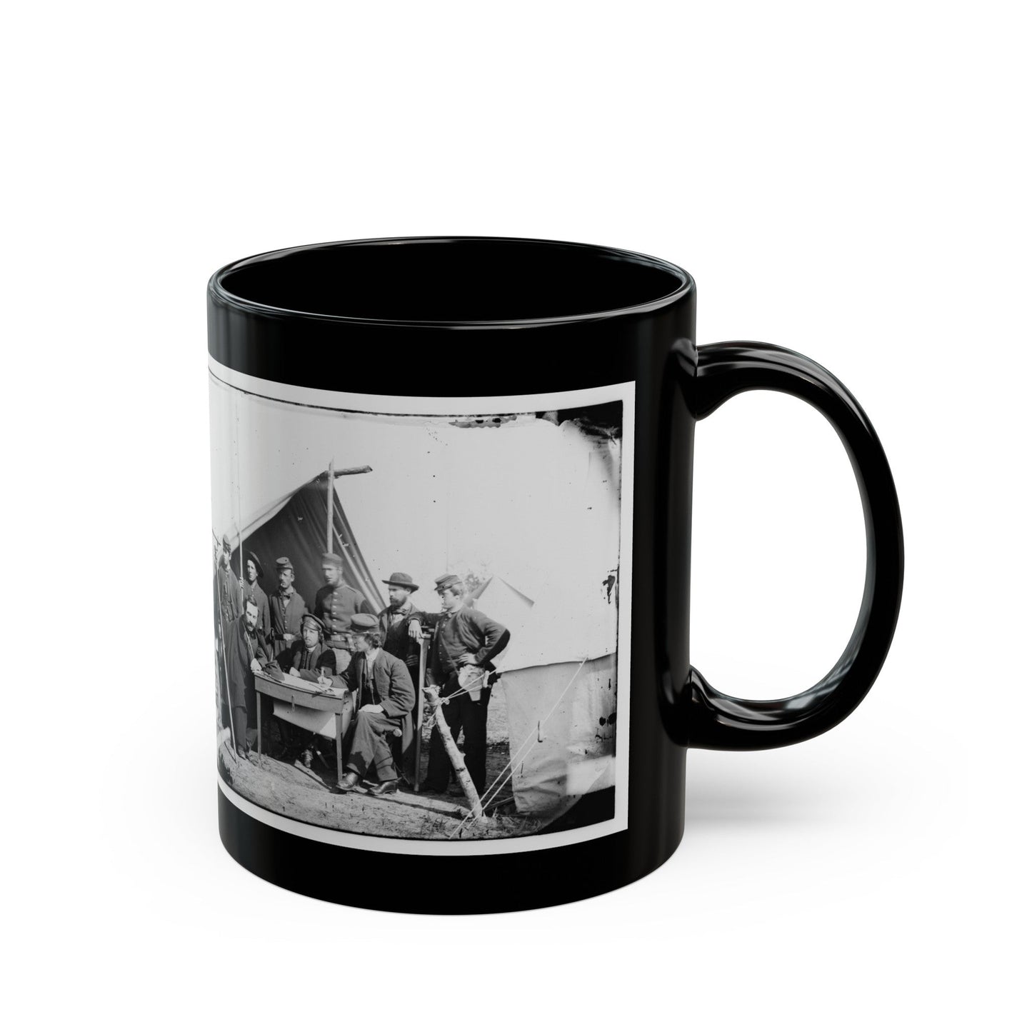 Yorktown, Va., Vicinity. Topographical Engineers, Camp Winfield Scott (U.S. Civil War) Black Coffee Mug-The Sticker Space