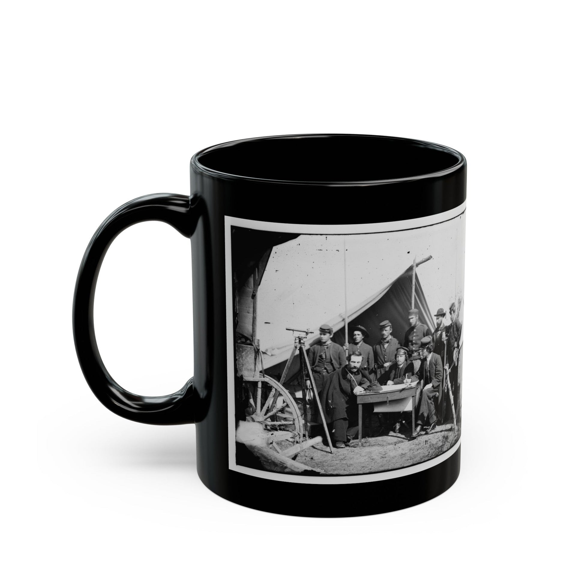 Yorktown, Va., Vicinity. Topographical Engineers, Camp Winfield Scott (U.S. Civil War) Black Coffee Mug-The Sticker Space