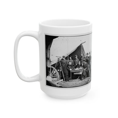 Yorktown, Va., Vicinity. Topographical Engineers, Camp Winfield Scott (U.S. Civil War) White Coffee Mug-The Sticker Space