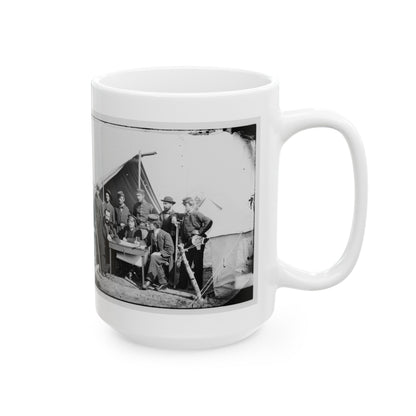 Yorktown, Va., Vicinity. Topographical Engineers, Camp Winfield Scott (U.S. Civil War) White Coffee Mug-The Sticker Space