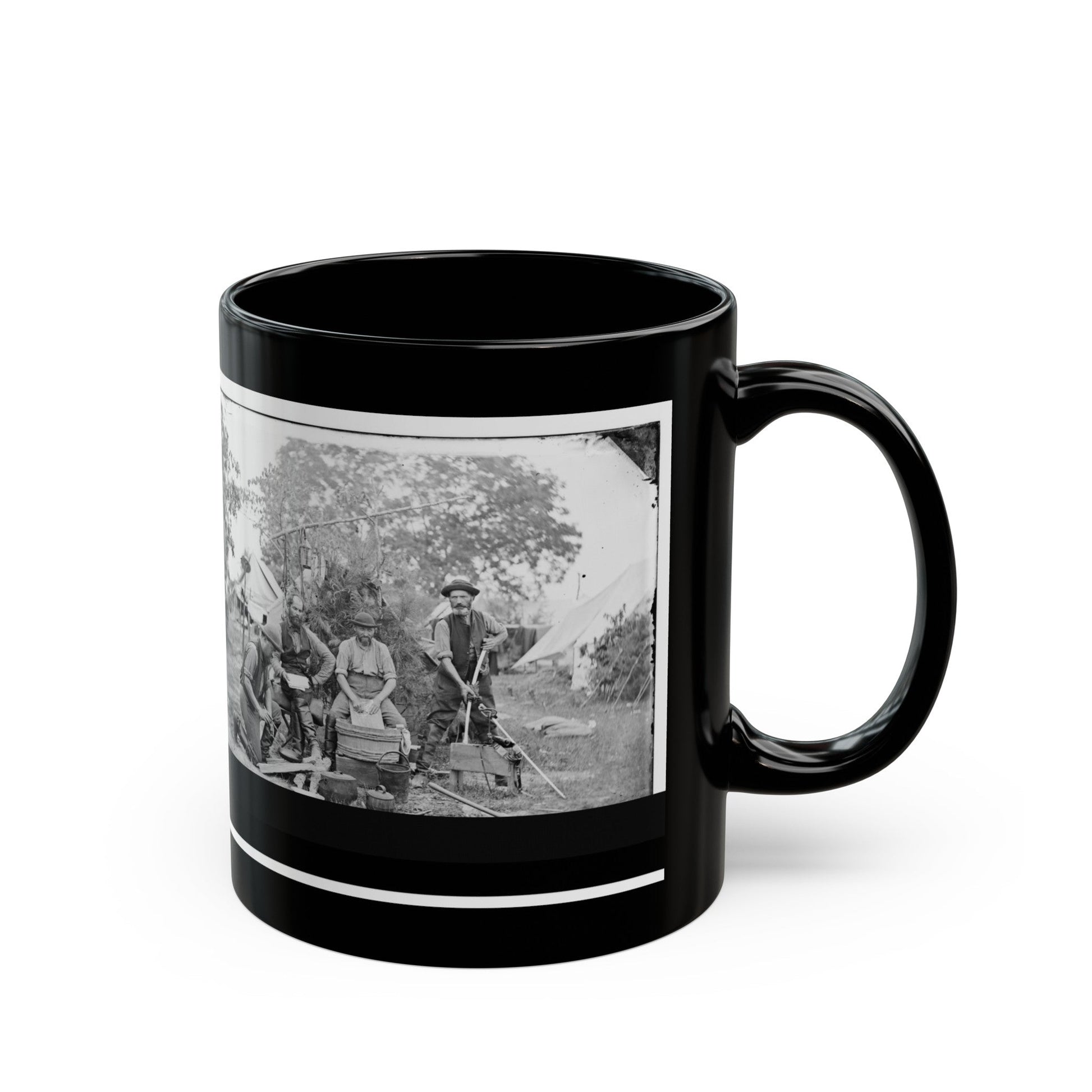 Yorktown, Virginia (Vicinity). Servants At Prince De Joinville's Quarters (U.S. Civil War) Black Coffee Mug-The Sticker Space