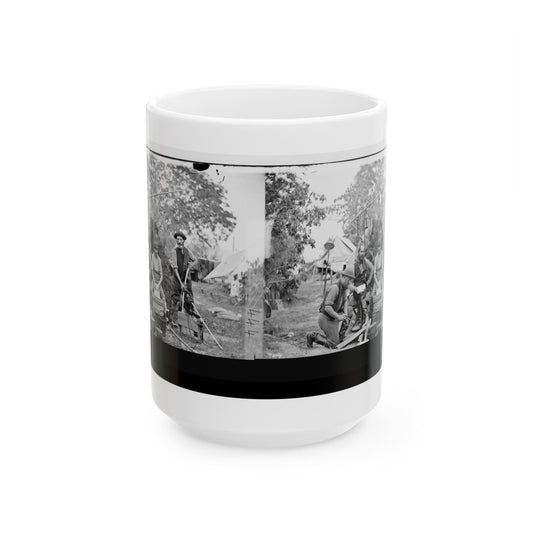 Yorktown, Virginia (Vicinity). Servants At Prince De Joinville's Quarters (U.S. Civil War) White Coffee Mug-15oz-The Sticker Space