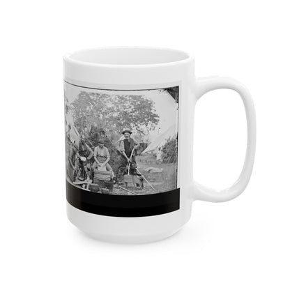 Yorktown, Virginia (Vicinity). Servants At Prince De Joinville's Quarters (U.S. Civil War) White Coffee Mug-The Sticker Space