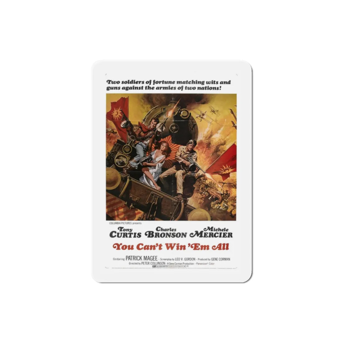 You Can't Win 'Em All 1970 Movie Poster Refrigerator Magnet 2 Inch - The Sticker Space