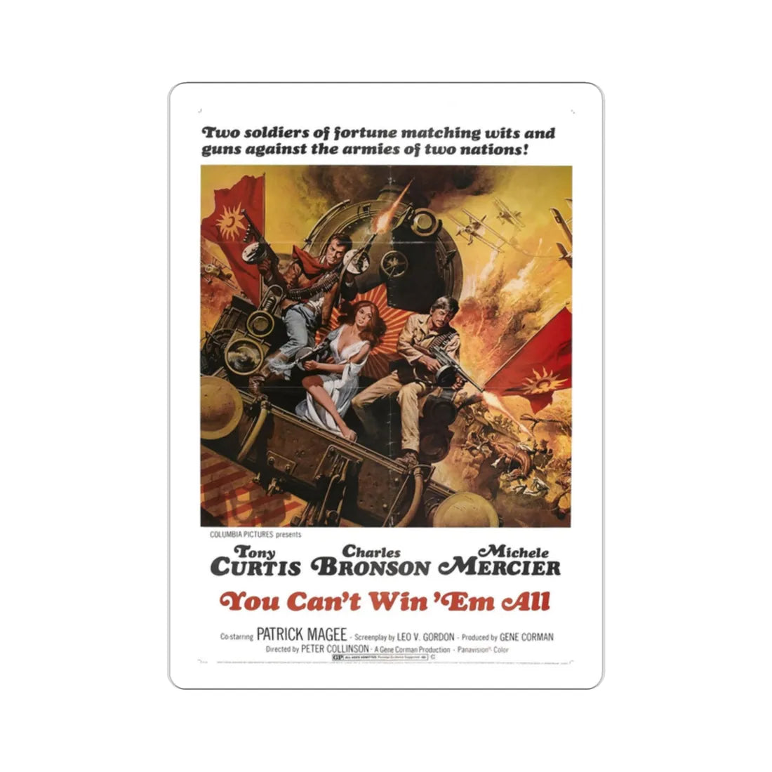 You Can't Win 'Em All 1970 Movie Poster STICKER Vinyl Die-Cut Decal 2 Inch - The Sticker Space