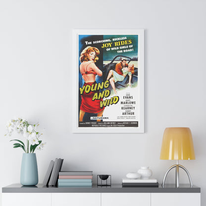 YOUNG AND WILD 1958 - Framed Movie Poster-The Sticker Space