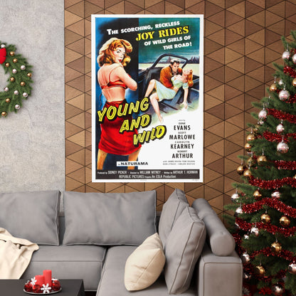 YOUNG AND WILD 1958 - Paper Movie Poster-The Sticker Space