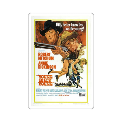 Young Billy Young 1969 Movie Poster STICKER Vinyl Die-Cut Decal 6 Inch - The Sticker Space