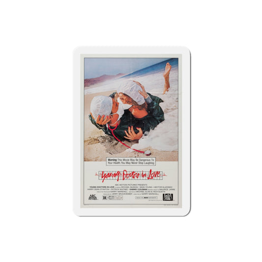 Young Doctors in Love 1982 Movie Poster Die-Cut Magnet-2" x 2"-The Sticker Space