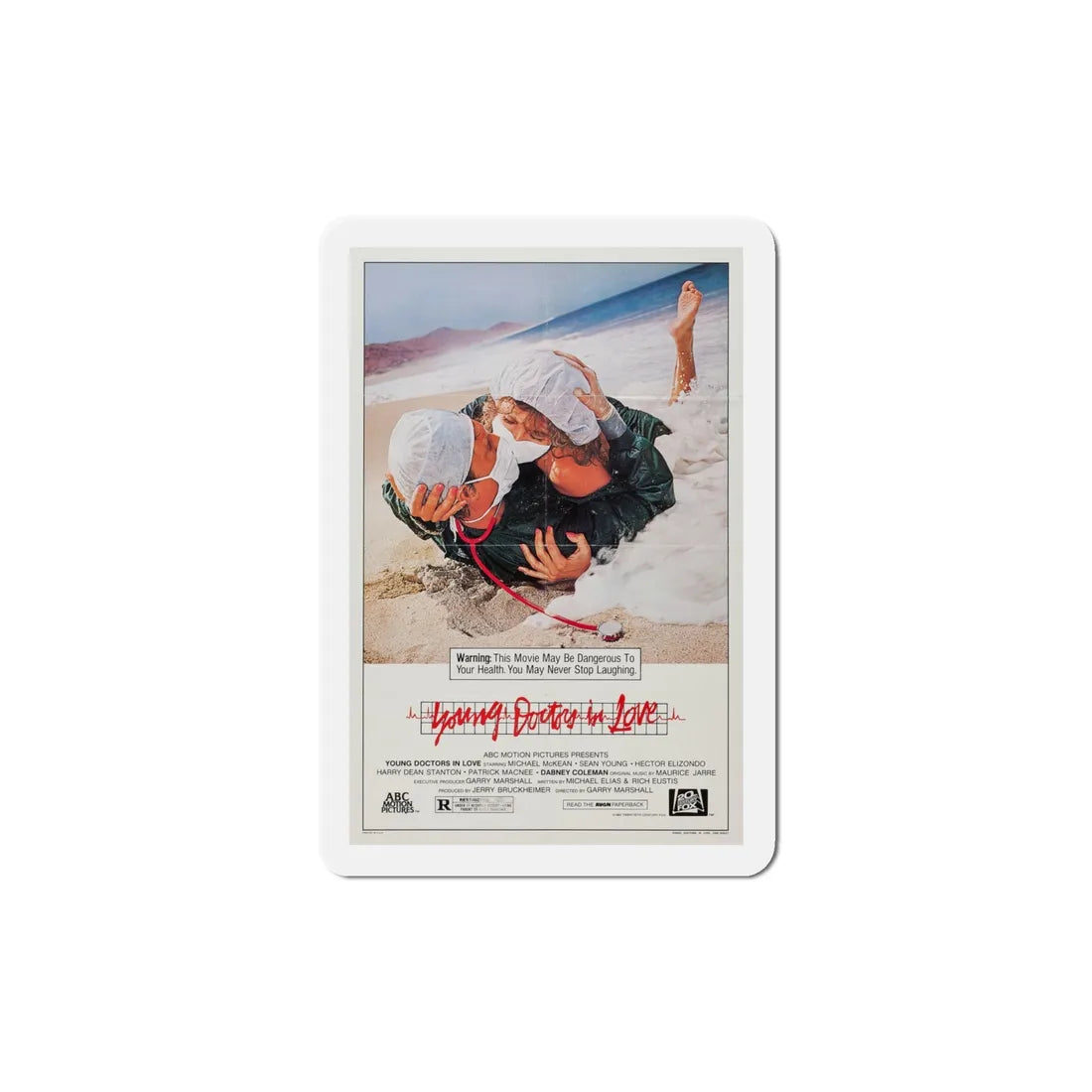 Young Doctors in Love 1982 Movie Poster Refrigerator Magnet 4 Inch - The Sticker Space