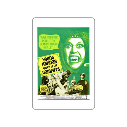YOUNG HANNAH QUEEN OF THE VAMPIRES 1973 Movie Poster STICKER Vinyl Die-Cut Decal 6 Inch - The Sticker Space