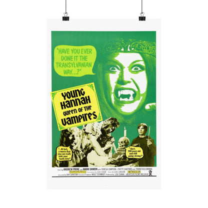 YOUNG HANNAH QUEEN OF THE VAMPIRES 1973 - Paper Movie Poster-12″ x 18″-The Sticker Space