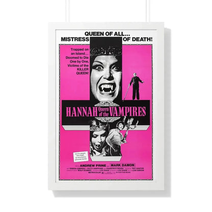 YOUNG HANNAH QUEEN OF THE VAMPIRES (2) 1973 - Framed Movie Poster 20" x 30" White - The Sticker Space