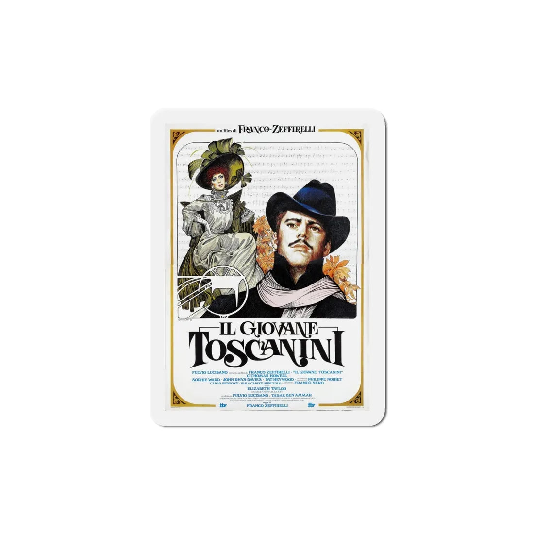 Young Toscanini 1988 Movie Poster Refrigerator Magnet 5 Inch - The Sticker Space