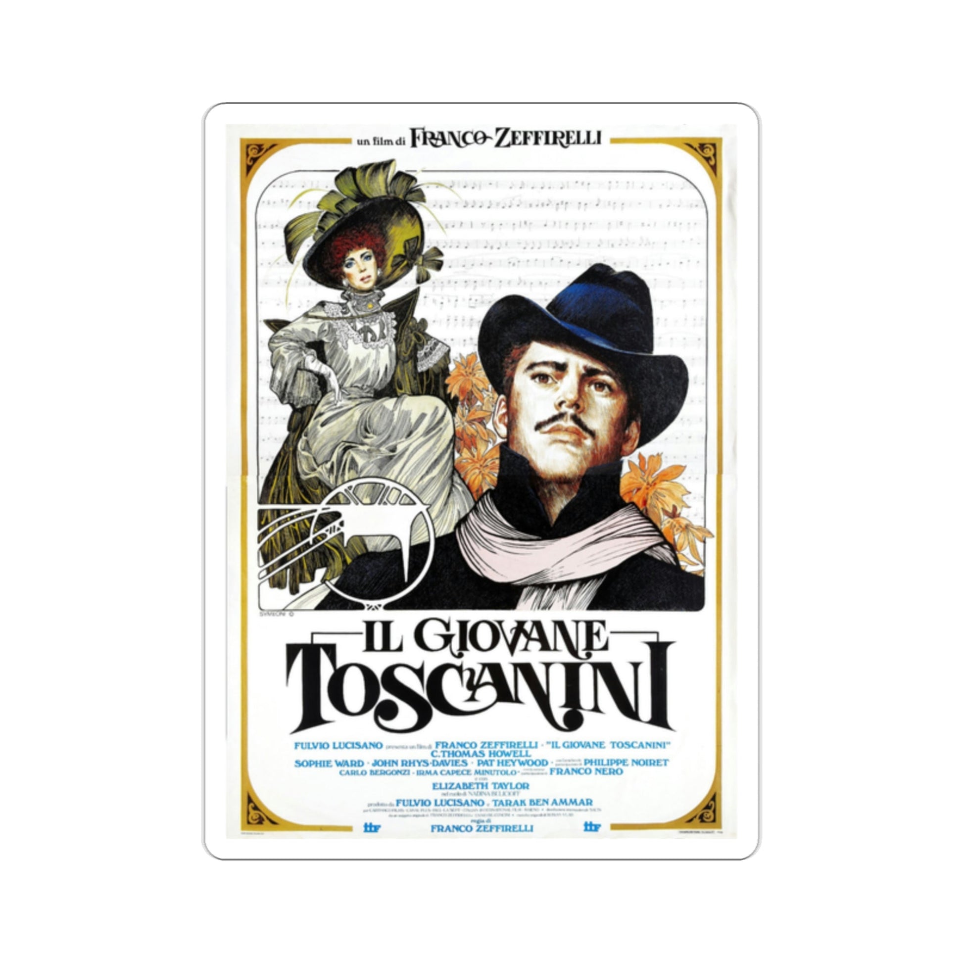 Young Toscanini 1988 Movie Poster STICKER Vinyl Die-Cut Decal-2 Inch-The Sticker Space