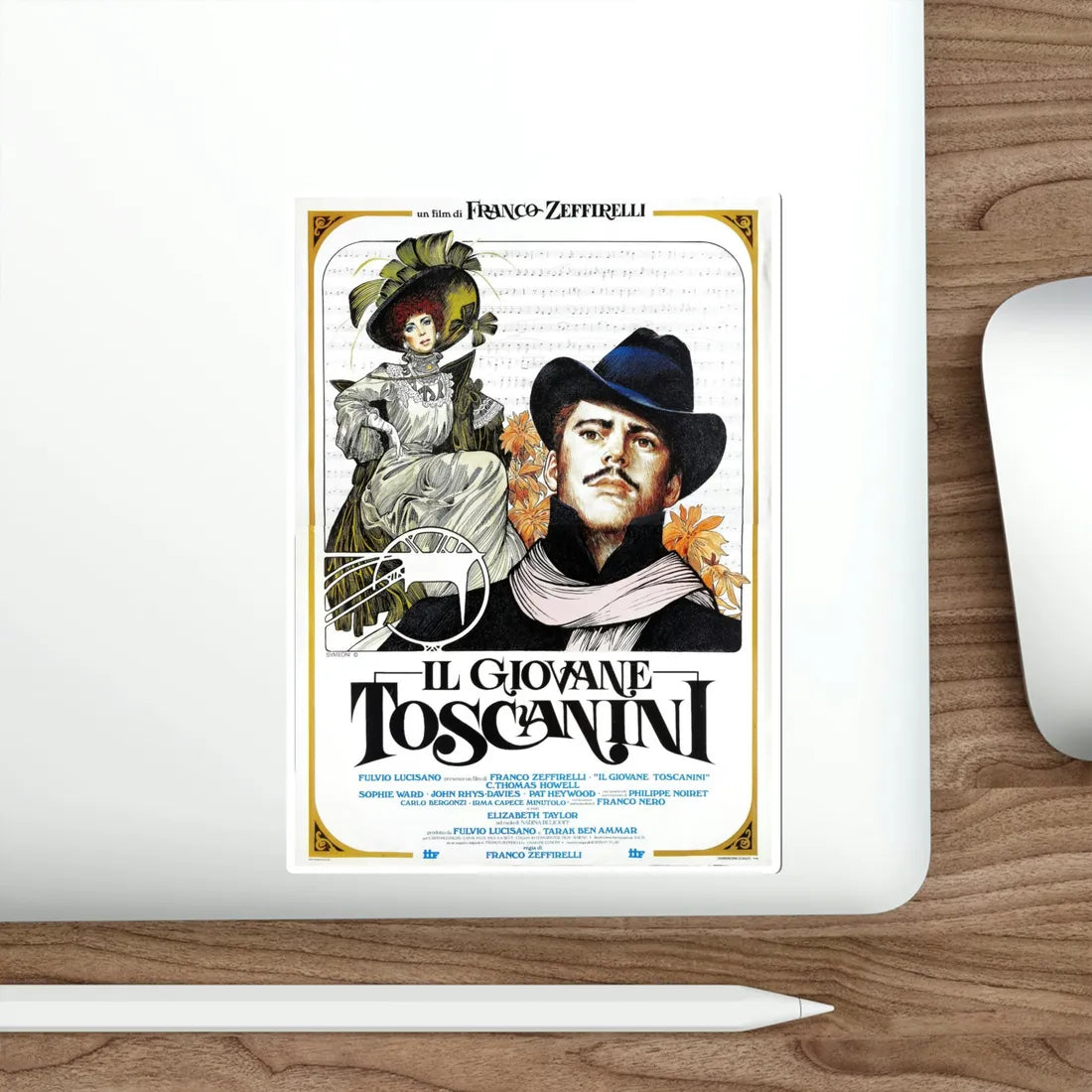 Young Toscanini 1988 Movie Poster STICKER Vinyl Die-Cut Decal - The Sticker Space