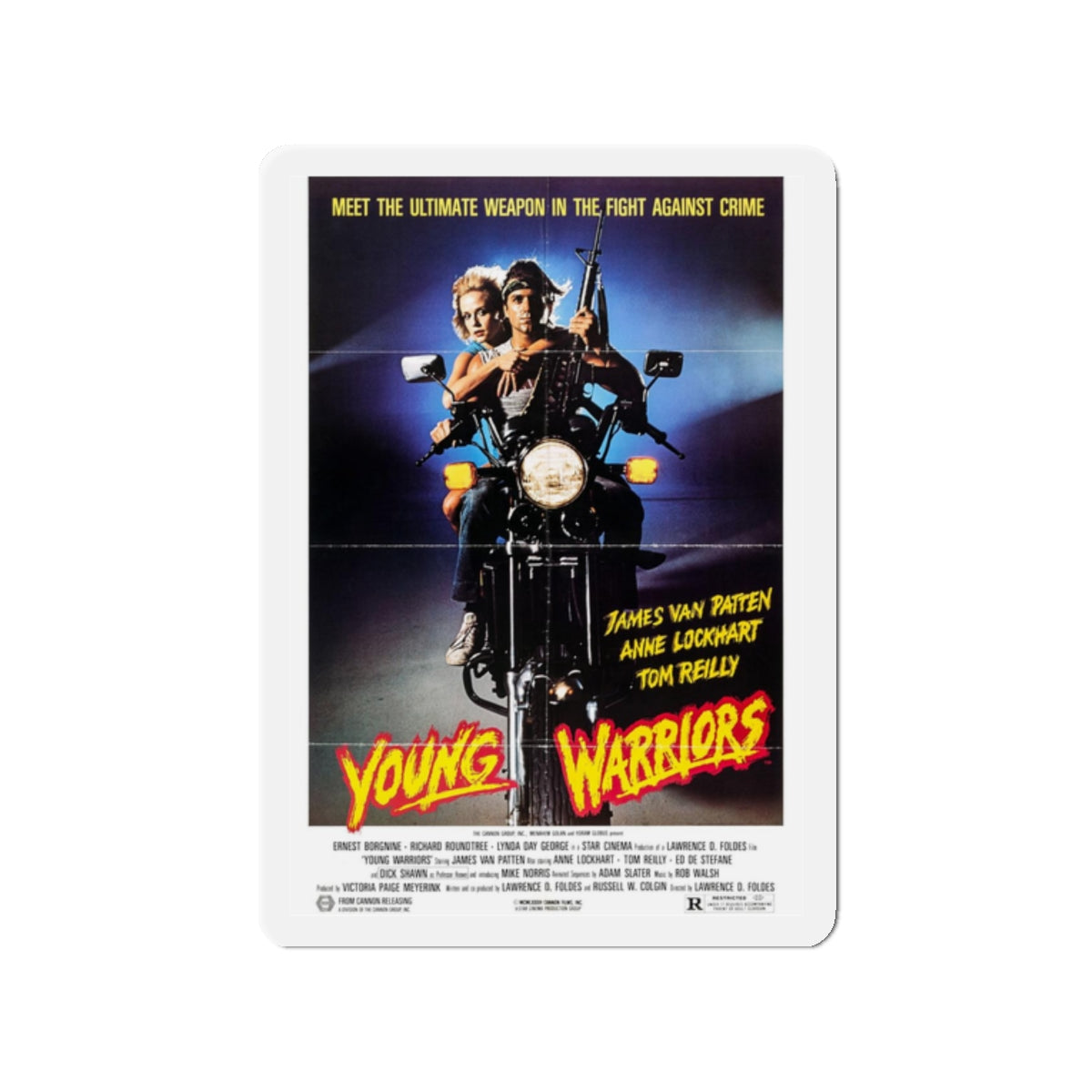 YOUNG WARRIORS 1983 Movie Poster - Refrigerator Magnet-2" x 2"-The Sticker Space