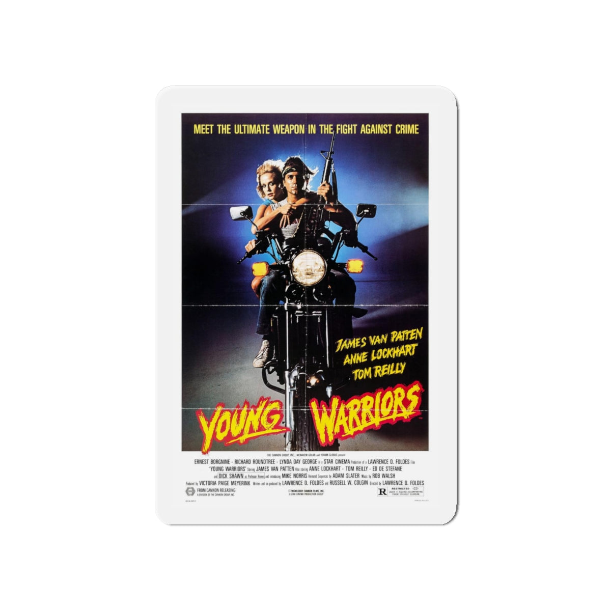 YOUNG WARRIORS 1983 Movie Poster - Refrigerator Magnet-4" x 4"-The Sticker Space