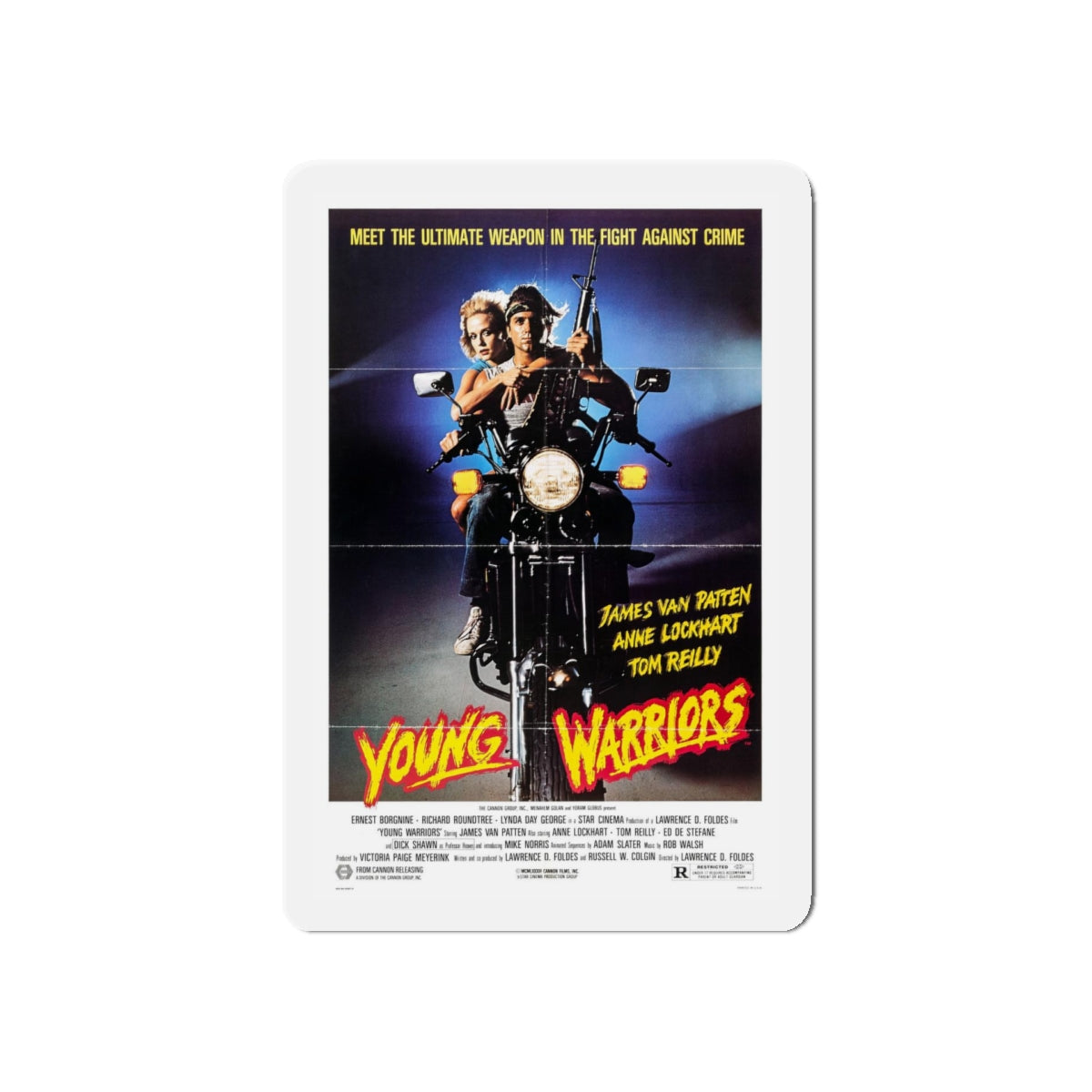 YOUNG WARRIORS 1983 Movie Poster - Refrigerator Magnet-5" x 5"-The Sticker Space