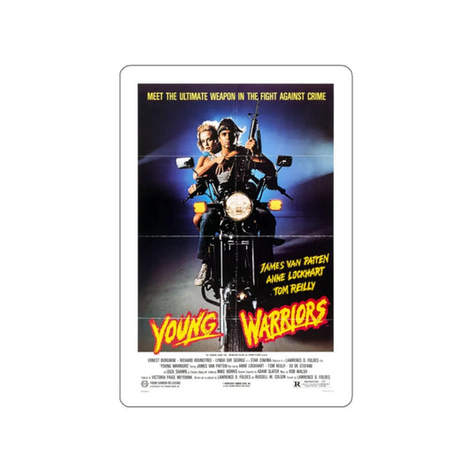 YOUNG WARRIORS 1983 Movie Poster STICKER Vinyl Die-Cut Decal 2 Inch - The Sticker Space