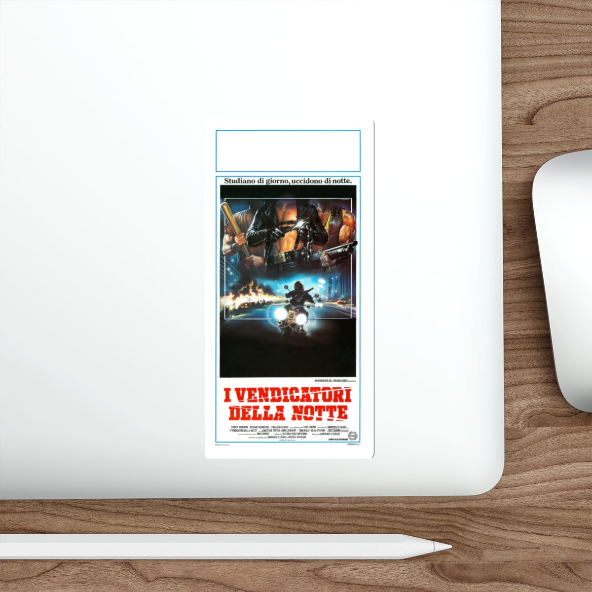 YOUNG WARRIORS (ITALIAN) 1983 Movie Poster STICKER Vinyl Die-Cut Decal-The Sticker Space