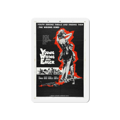 YOUNG WILLING AND EAGER 1961 Movie Poster - Refrigerator Magnet-5" x 5"-The Sticker Space