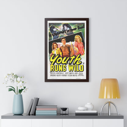 YOUTH RUNS WILD 1944 - Framed Movie Poster-The Sticker Space