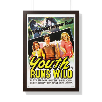 YOUTH RUNS WILD 1944 - Framed Movie Poster-20" x 30"-The Sticker Space