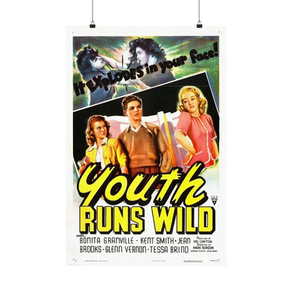 YOUTH RUNS WILD 1944 - Paper Movie Poster 20″ x 30″ Matte - The Sticker Space