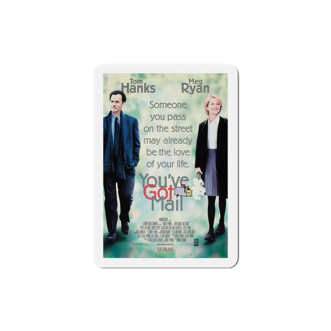 Youve Got Mail 1998 Movie Poster Refrigerator Magnet 4 Inch - The Sticker Space