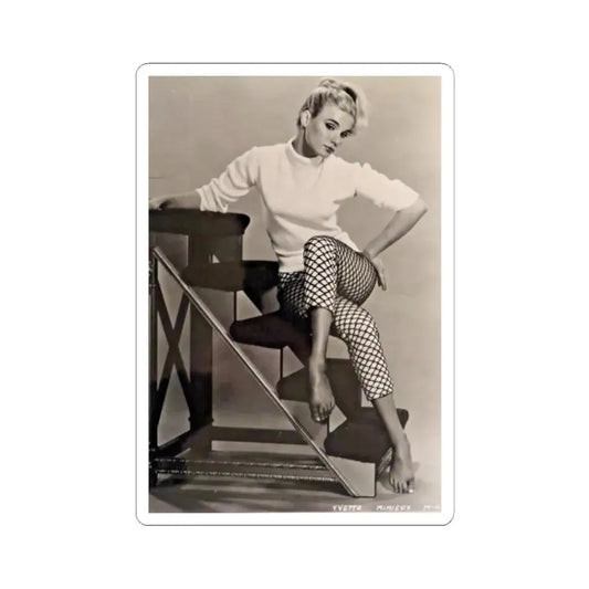 Yvette Mimieux #100 (Vintage Female Icon) STICKER Vinyl Kiss-Cut Decal 2 Inch White - The Sticker Space