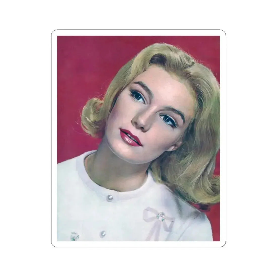 Yvette Mimieux #82 (Vintage Female Icon) STICKER Vinyl Kiss-Cut Decal 4 Inch White - The Sticker Space