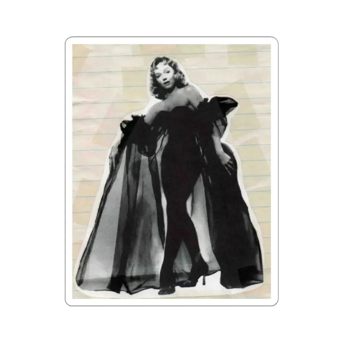 Yvette Vickers #01 (Vintage Female Icon) STICKER Vinyl Kiss-Cut Decal 6 Inch White - The Sticker Space