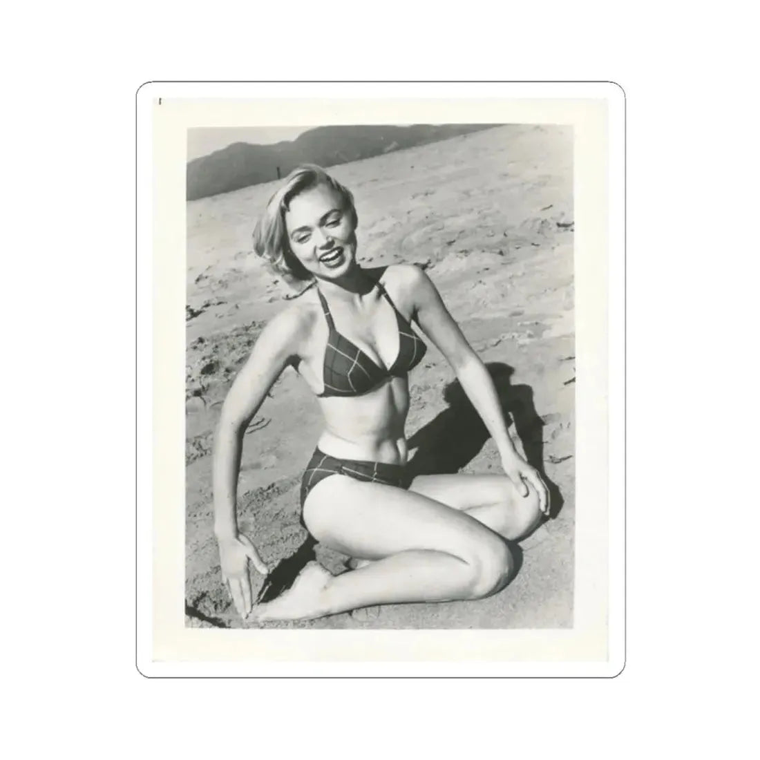 Yvette Vickers #18 (Vintage Female Icon) STICKER Vinyl Kiss-Cut Decal 2 Inch White - The Sticker Space