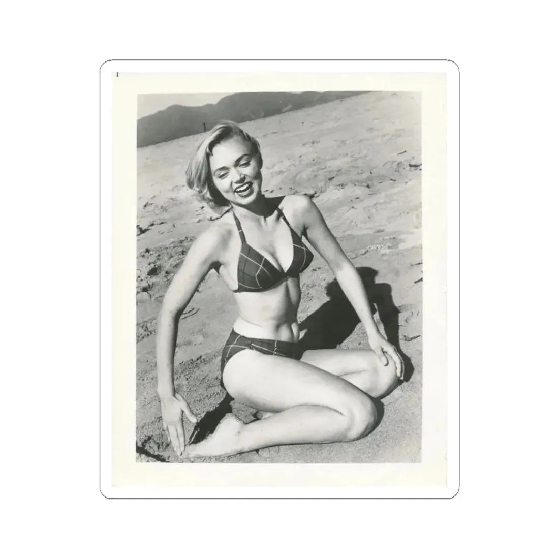 Yvette Vickers #18 (Vintage Female Icon) STICKER Vinyl Kiss-Cut Decal 3 Inch White - The Sticker Space