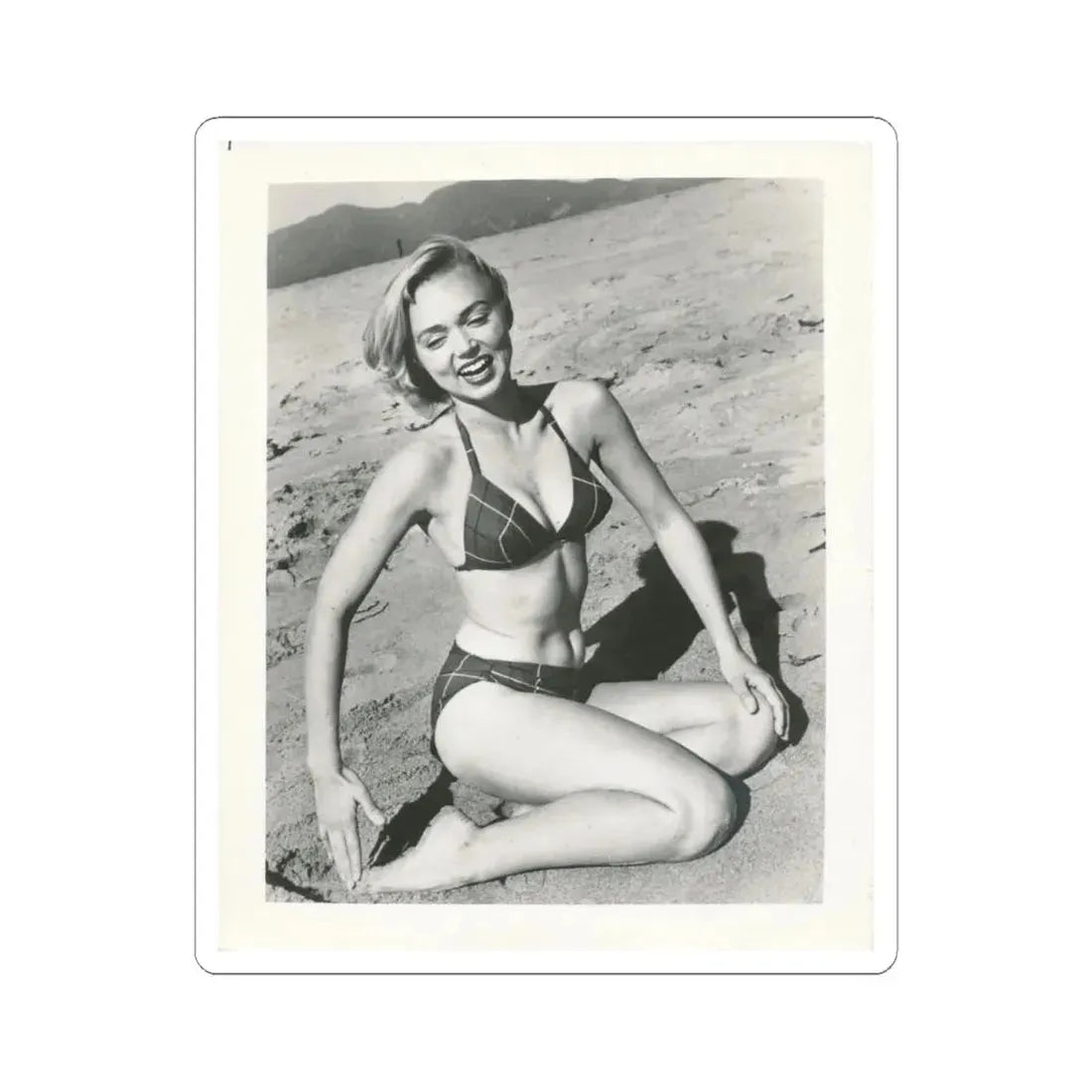 Yvette Vickers #18 (Vintage Female Icon) STICKER Vinyl Kiss-Cut Decal 4 Inch White - The Sticker Space