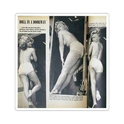 Yvette Vickers #86 (Vintage Female Icon) STICKER Vinyl Kiss-Cut Decal 6 Inch White - The Sticker Space