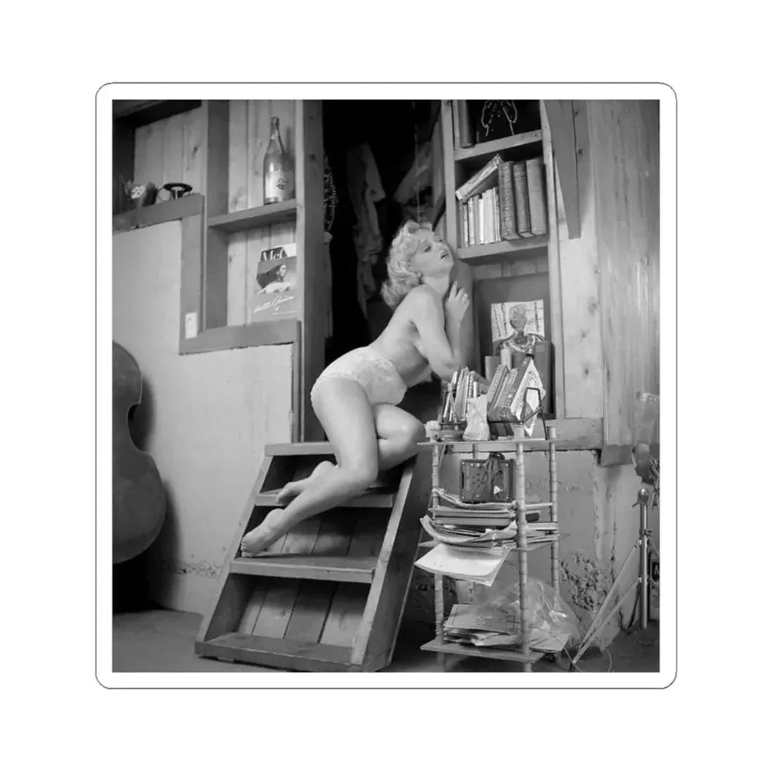 Yvette Vickers #95 (Vintage Female Icon) STICKER Vinyl Kiss-Cut Decal 4 Inch White - The Sticker Space