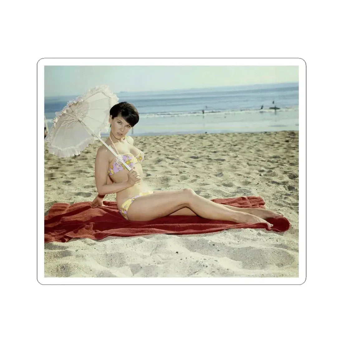 Yvonne Craig #112 (Vintage Female Icon) STICKER Vinyl Kiss-Cut Decal 3 Inch White - The Sticker Space
