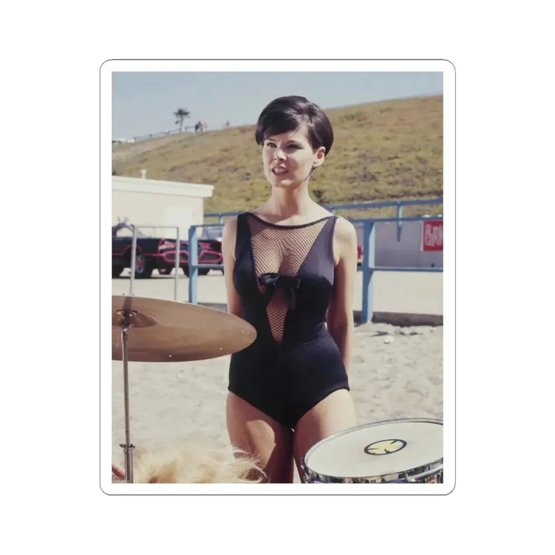 Yvonne Craig #124 (Vintage Female Icon) STICKER Vinyl Kiss-Cut Decal 4 Inch White - The Sticker Space