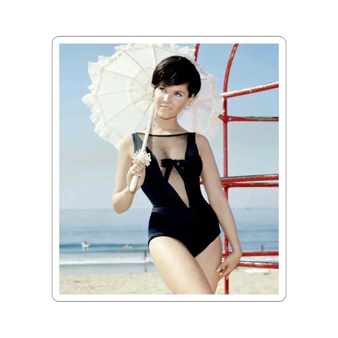 Yvonne Craig #149 (Vintage Female Icon) STICKER Vinyl Kiss-Cut Decal 4 Inch White - The Sticker Space