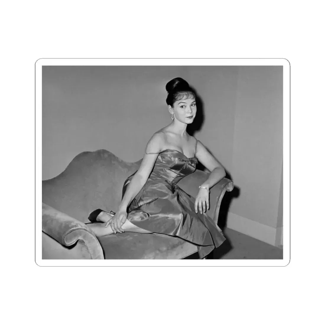 Yvonne Craig #252 (Vintage Female Icon) STICKER Vinyl Kiss-Cut Decal 2 Inch White - The Sticker Space