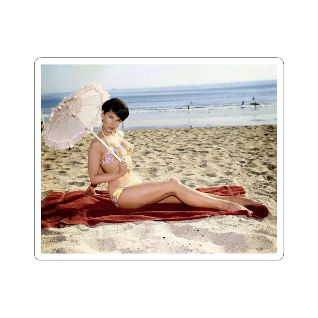 Yvonne Craig #96 (Vintage Female Icon) STICKER Vinyl Kiss-Cut Decal 3 Inch White - The Sticker Space