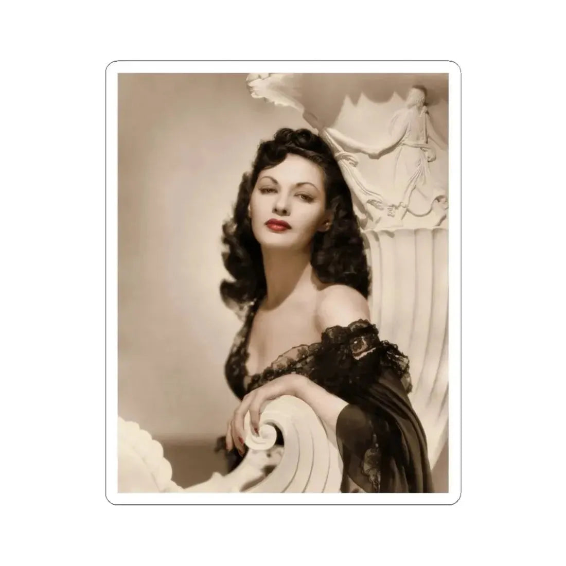 Yvonne DeCarlo #138 (Vintage Female Icon) STICKER Vinyl Kiss-Cut Decal 6 Inch White - The Sticker Space