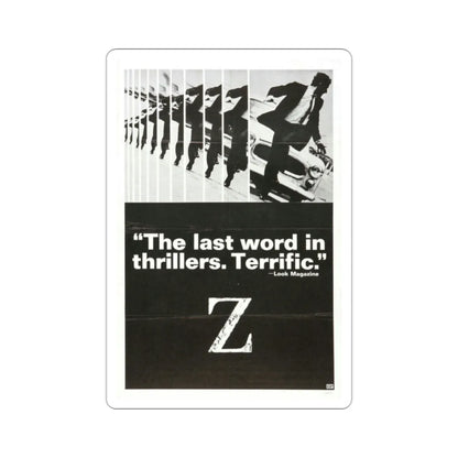 Z 1969 Movie Poster STICKER Vinyl Die-Cut Decal 2 Inch - The Sticker Space
