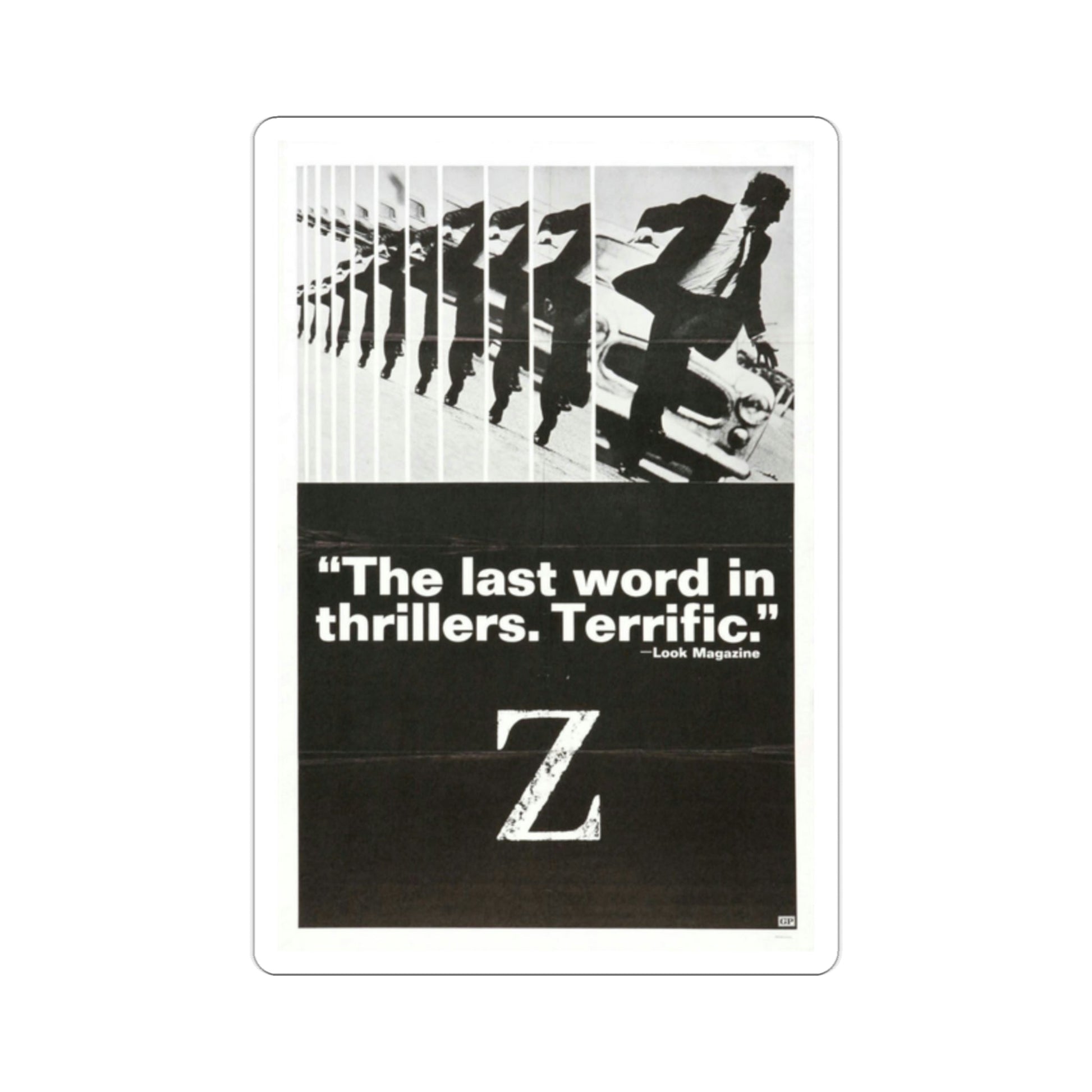 Z 1969 Movie Poster STICKER Vinyl Die-Cut Decal-2 Inch-The Sticker Space