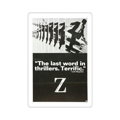 Z 1969 Movie Poster STICKER Vinyl Die-Cut Decal 6 Inch - The Sticker Space