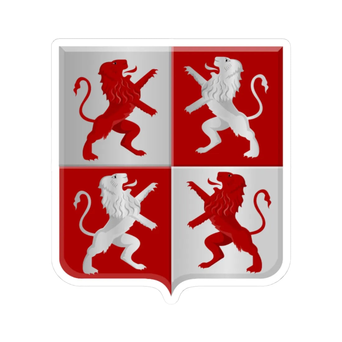 Zaandijk wapen (Netherlands) (Coat of Arms) STICKER Vinyl Kiss-Cut Decal 3 Inch White - The Sticker Space